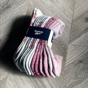 Reebok Women’s Athletic Socks in Pink and Gray 8 pack